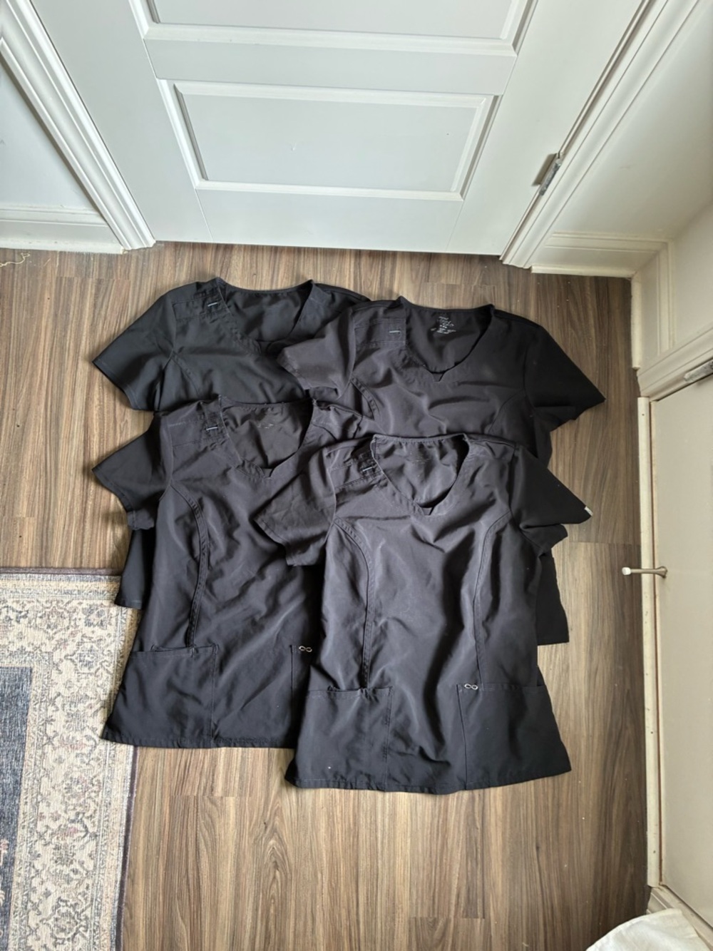 SET OF FOUR Cherokee Infinity Scrub Tops